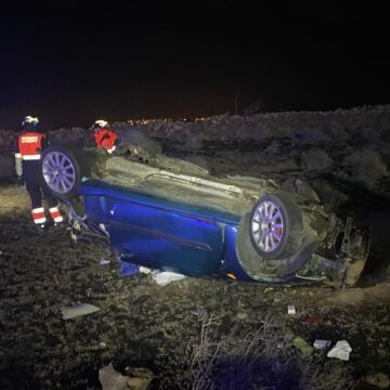 Fallece un hombre en Mácher tras volcar su vehículo