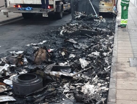 incendiocontenedoresace Arrecife ejercitará la acusación particular contra el pirómano detenido por la Policía