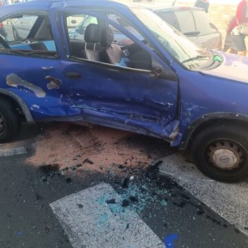 accidenteacemay24 (1) Dos personas heridas en un accidente con tres turismos implicados en Arrecife