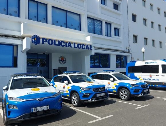 Policía Local de Arrecife Detienen a un joven por robar un turismo, circular sin carné y conducir de forma temeraria en Arrecife