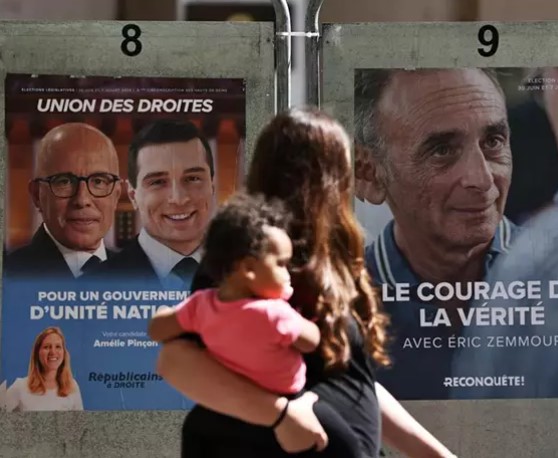 elecciones francia jun24 Agrupación Nacional es la ganadora de la primera vuelta de las legislativas francesas