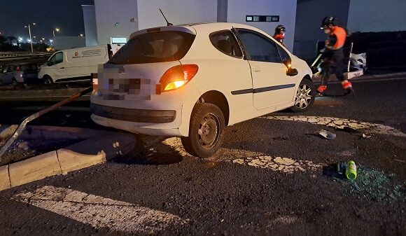 accidente playa honda dec24 Nuevo accidente sin conductor en Playa Honda
