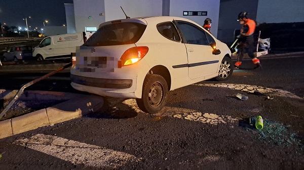 accidente playa honda dec24 Nuevo accidente sin conductor en Playa Honda