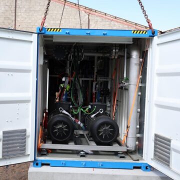 Desaladora portátil agua agrícola Lanzarote aumenta su producción de agua agrícola en 2.500 m3 diarios