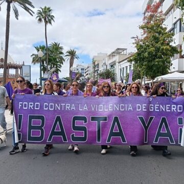 8m lanzarote violencia de genero Un 8M reivindicativo sale a la calle en Lanzarote en defensa de los derechos de las mujeres