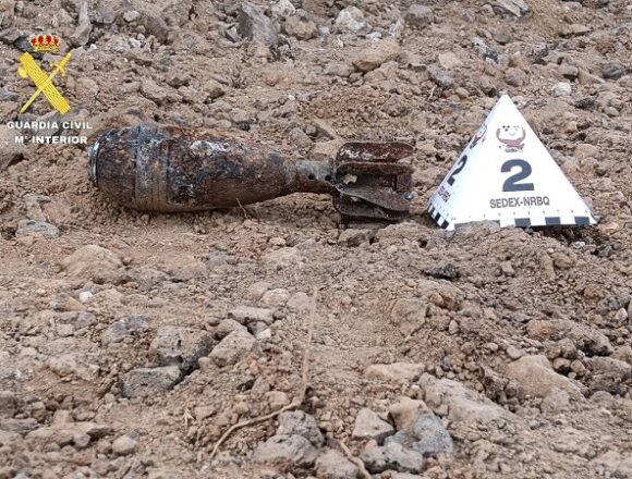guardia civil poryectil tiagua may26 La Guardia Civil desactiva un artefacto explosivo localizado en Lanzarote