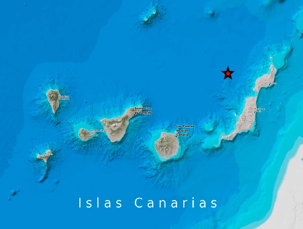 terremoto sept26 Un terremoto de magnitud 3 se registra frente a la costa oeste de Lanzarote